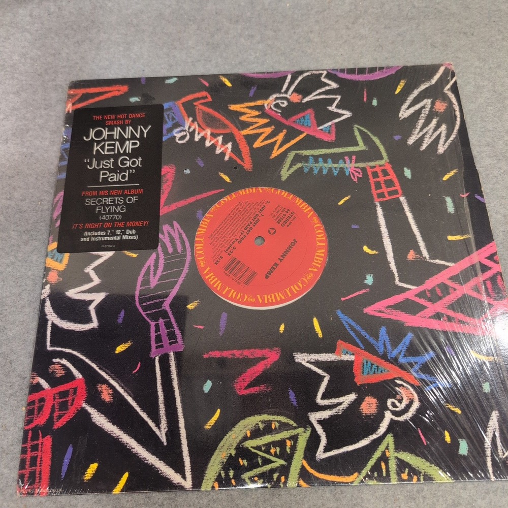 Johnny Kemp Just Got Paid 12" Vinyl Single 1988 Columbia 44 07588 New Jack Swing - Picture 2 of 6